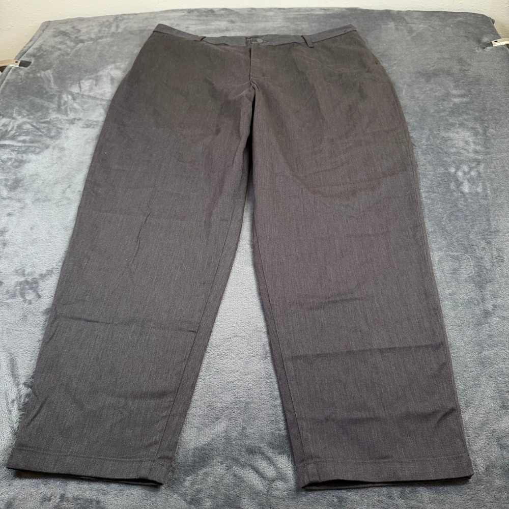 Riders‎ by Lee Stretch Pants Womens 20W Petite Gray Straight Leg Comfort NWT